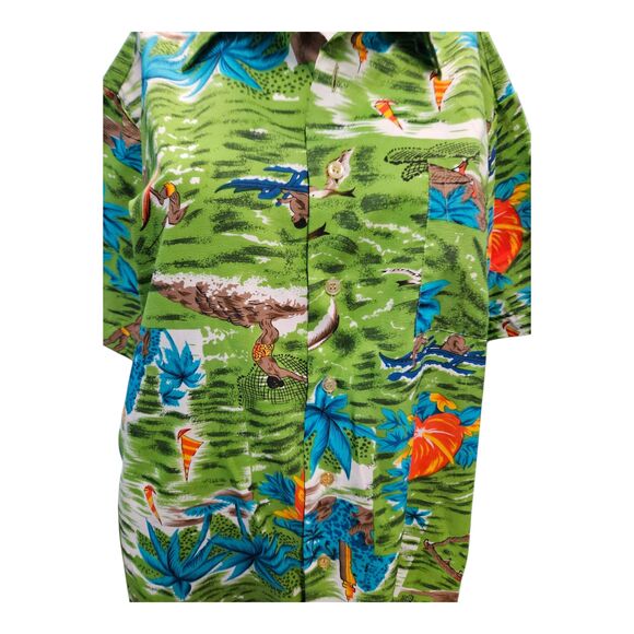 Vancort Vintage 70's Hawaiian Shirt Short Sleeve Mens Size Large - Picture 4 of 9